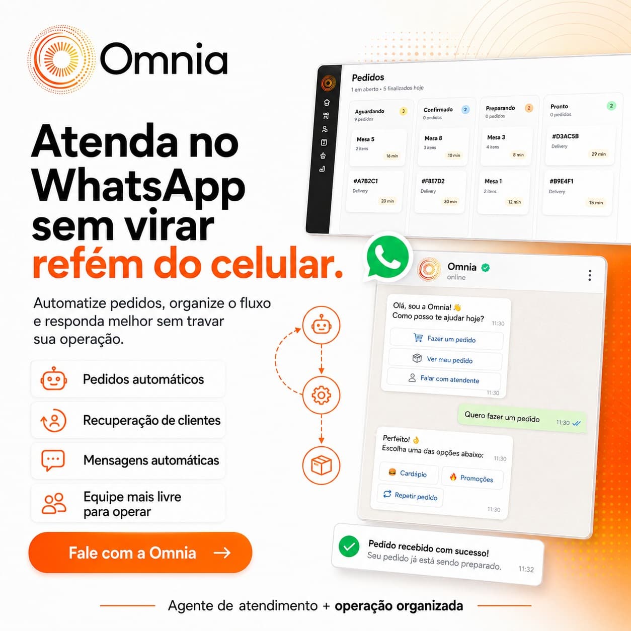 Campanha WhatsApp para restaurantes